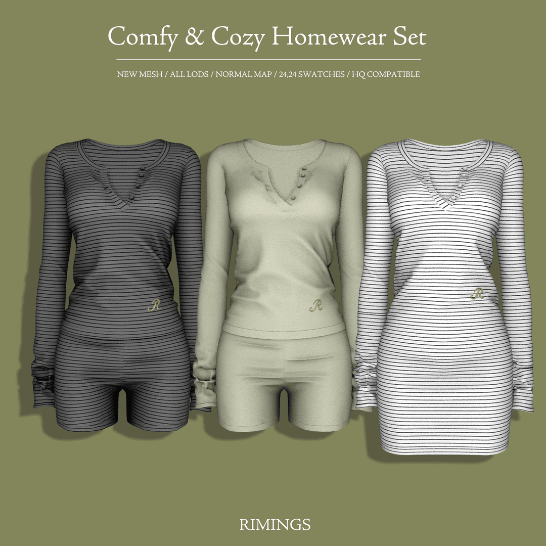 Скриншот мода Сет домашней одежды Comfy & Cozy Homewear Set